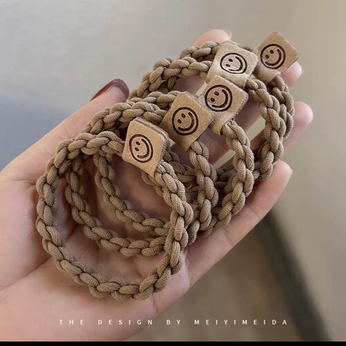 High elasticity rope hair band for women to tie hair balls rubber band  new style bold fashion simple leather circle hair accessories headwear