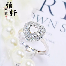 �¿�S925�y�18K���ָ�А�����6*6mmDIY���н�ָ�r�НM荿�