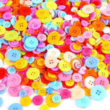 儿童纽扣 彩色树脂扣子幼儿园创意手工制作材料diy粘贴画钮扣花