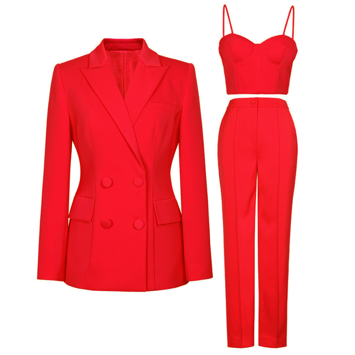 Women's Clothing new high quality casual temperament commuter celebrity fashion professional women's suit three piece suit_voghion.com