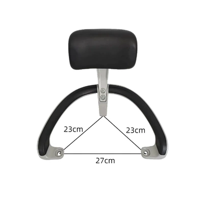 Electric car rear backrest: Sendi Electric Scooter, Short - tail-wing-bracket-glossy-black-backrest-set-send-installation-screws