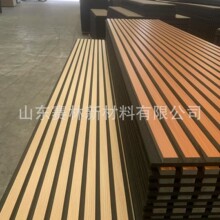 跨境聚酯纤维吸音板厂家批发木条装修隔音板吸音降噪科技木格栅条
