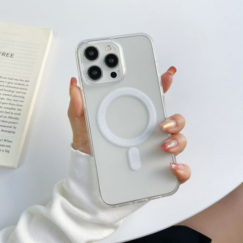 Suitable for Iphone15 Mobile Phone Case, Magnetic Case, Magsafe, Apple 14 Anti-Fall, 13Promax, Acrylic Transparent Suitable for Iphone15 Mobile Phone Case, Magnetic Case, Magsafe, Apple 14 Anti-Fall, 13Promax, Acrylic Transparent
