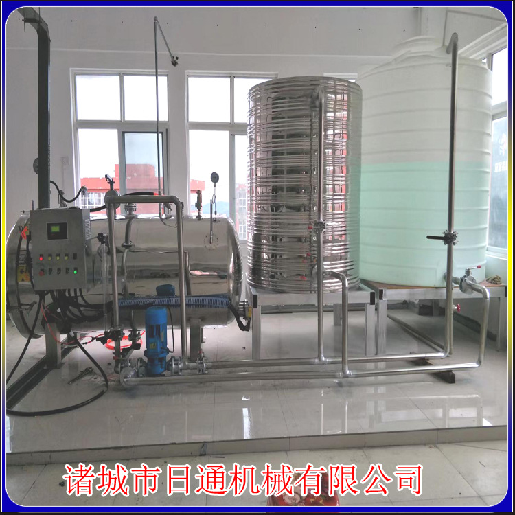 RTBS-800*1500型双层杀菌锅蘑菇酱杀菌锅 电蒸汽两用式杀菌锅