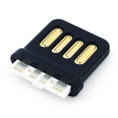 [Production USB] Connector double-sided plug-in A male ultra-short body reversible plug-in soldering wire 16mm high current USB male head