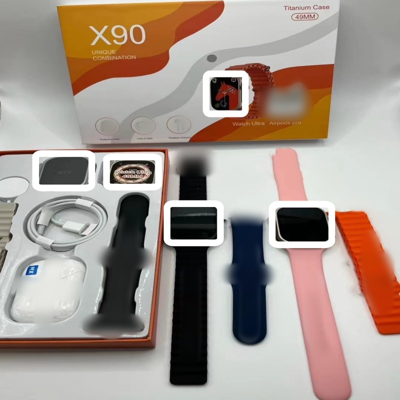 Cross-Border Popular X90 Smart Watch Bluetooth Headset Two-In-One Men's Multi-Function Huaqiangbei Smart Watch S10