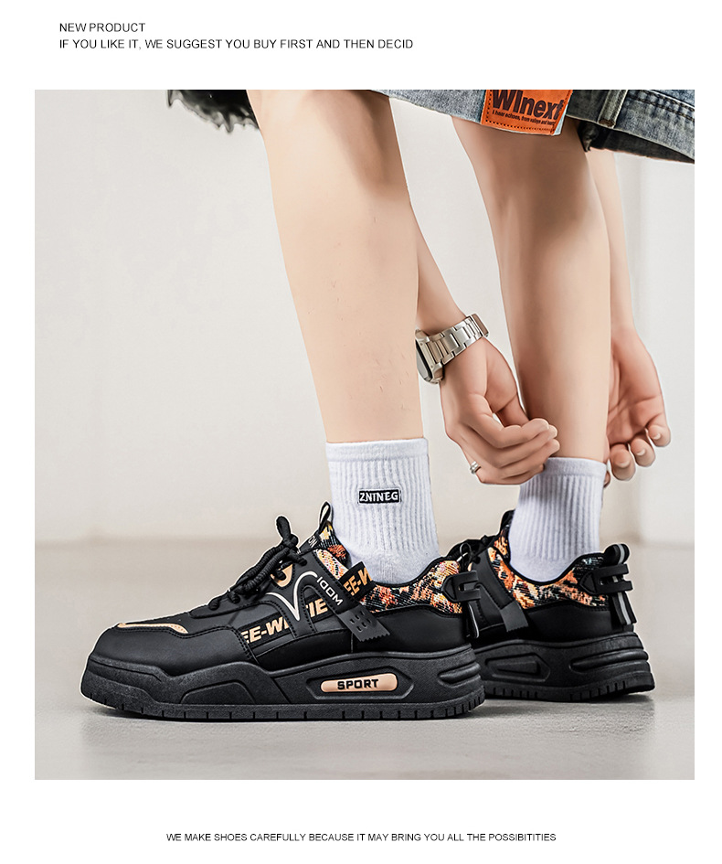 Men's Shoes 2026 New Spring Internet Celebrity Explosion Versatile Leather Casual Board Shoes Student Height Sports Trendy Shoes Men_vogvips.com
