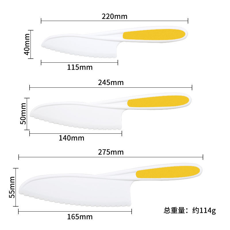 現物子供プラスチック果物ナイフセット幼稚園早教切菜ナイフデザートケーキナイフトーストパンナイフ|undefined