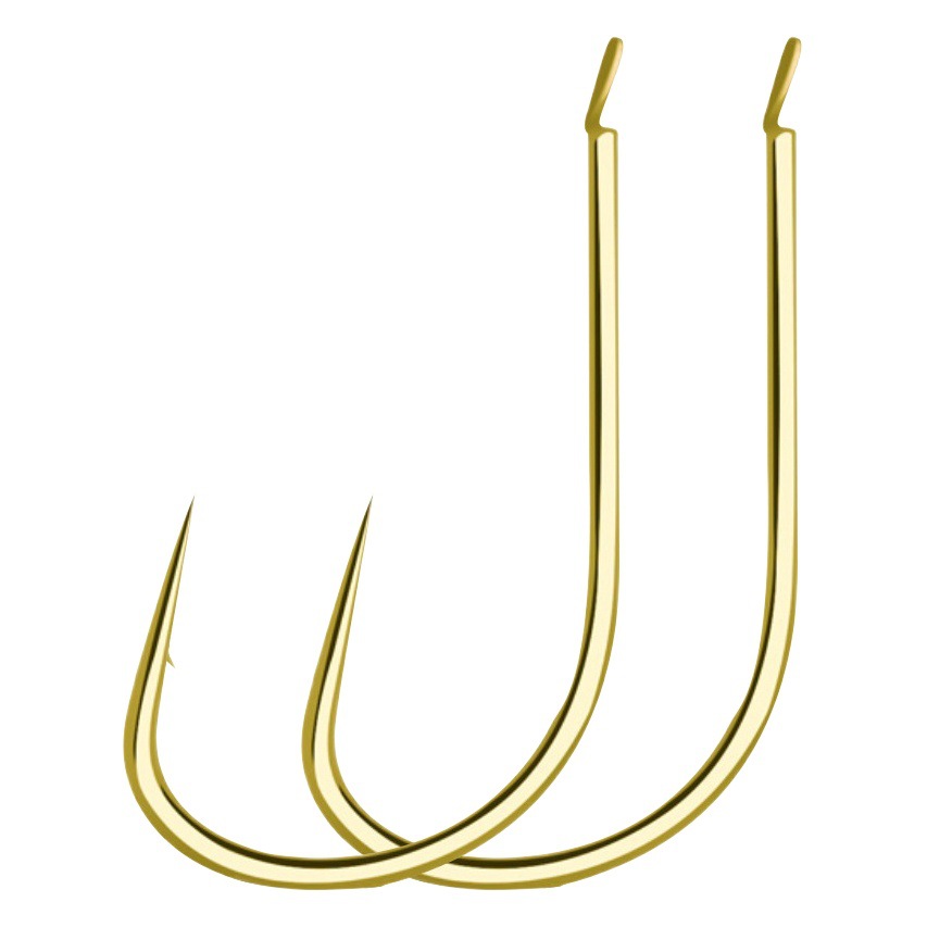 Non-Degree Gold Sea Tide a Thin Strip Fish Hook Bulk with or Without Barb Genuine Thin Strip Sea Tide Raft Fishing Stream Fishing Hook