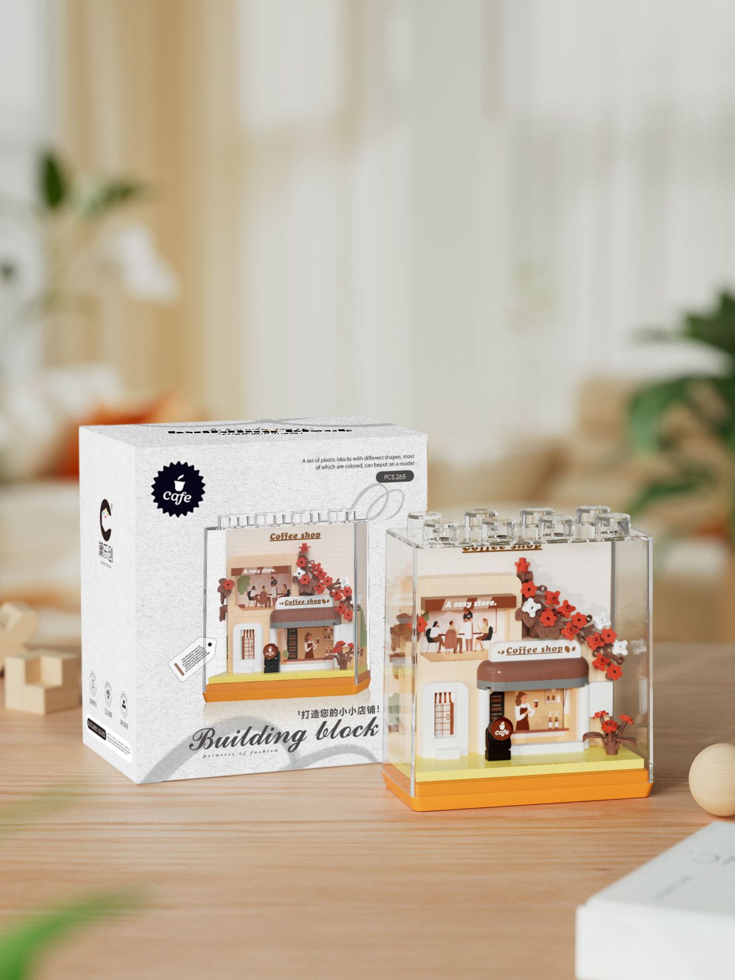 Chao Lechuang micro partículas insertadas puzzle puzzle bloques de juguetes de construcción tienen una pequeña tienda 7367 - 7370 Street View modelo DIY