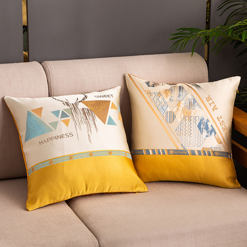 New ins simple fashion pillow cushion cover model room sofa cushion pillow soft high precision pillow