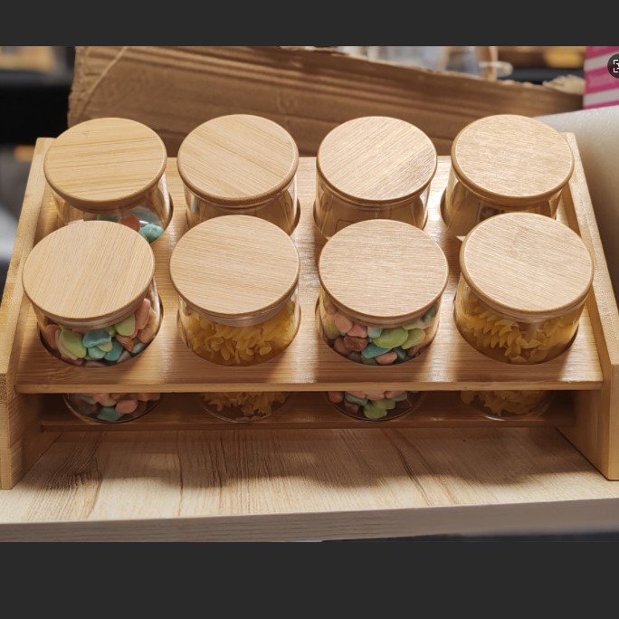 Alta borosilicina de vidrio de ciervo cabeza de almacenamiento de vidrio casero sellado de té contenedor de regalo de apertura regalo de mano