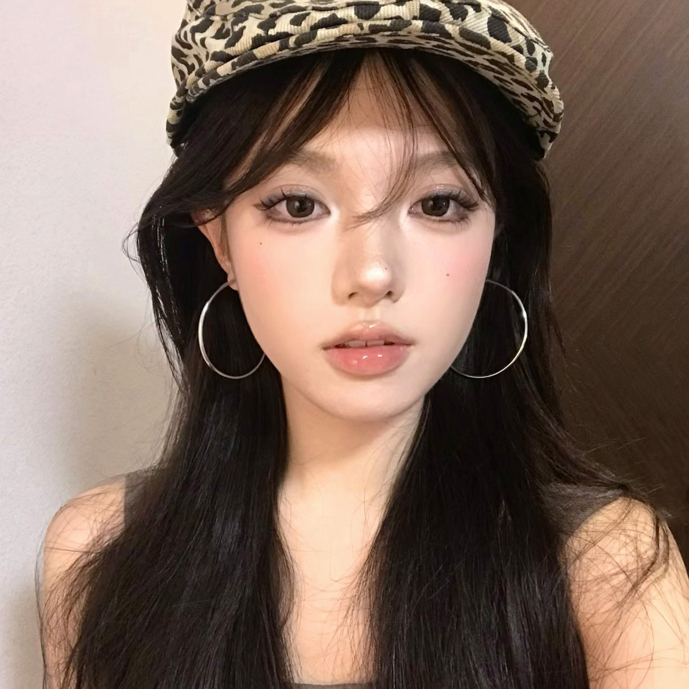 European and American Style Exaggerated Silver Large Hoop Earrings, New Versatile High-End Elegant Plain Hoop Earrings, Y2K Style Women's Ear Accessories