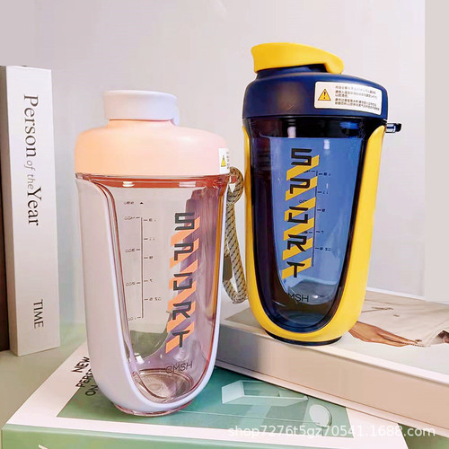 Strawberry Life Shaker Cup for Men and Women Fitness Sports Water Bottle Protein Powder Smoothie Plastic Cup High Quality 1763