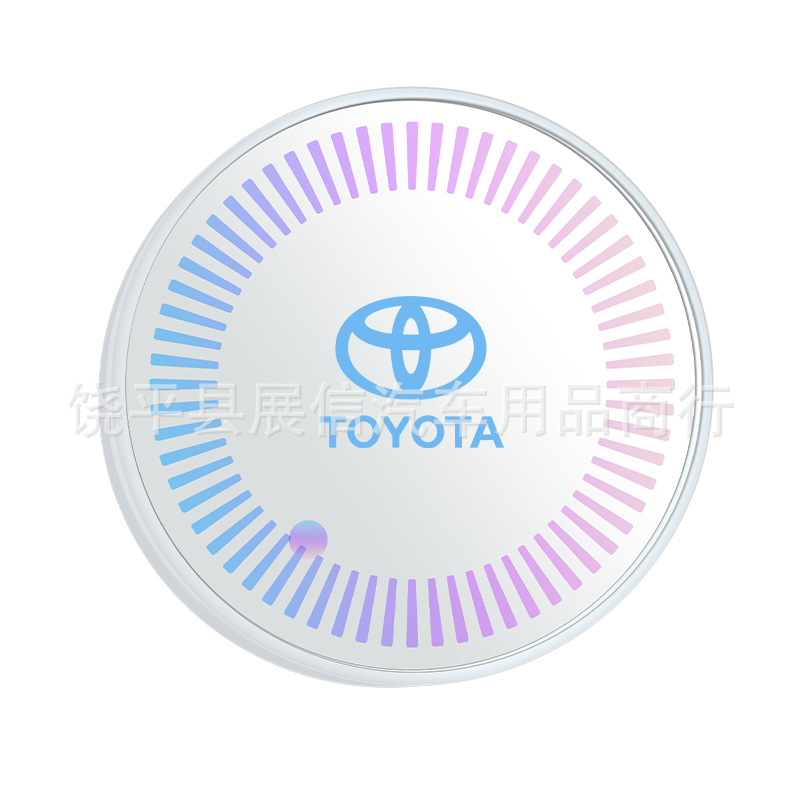 Adecuado para Toyota GR C-HR RAV4 Prius Camry coche luminoso taza de agua estera LED faro colorido