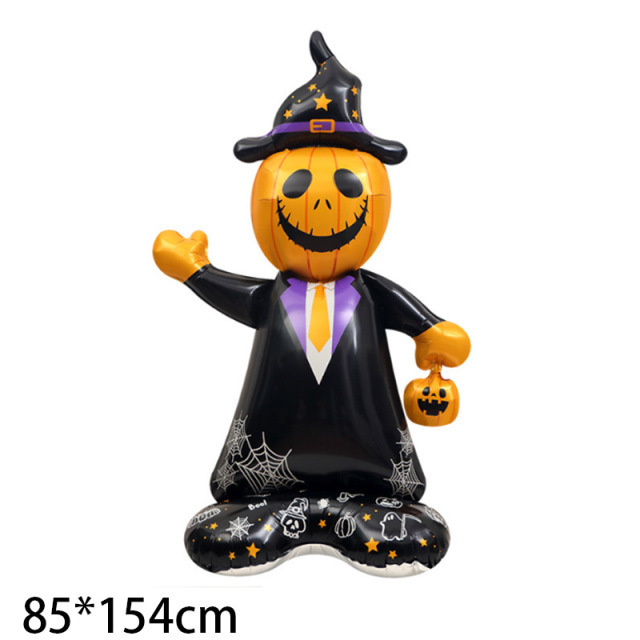 クロスボーダー新しいハロウィンバルーン装飾ゴーストフェスティバルアルミフィルムバルーンゴーストカボチャハロウィンテーマ漫画バルーン|undefined