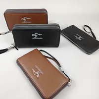 AliExpress двойная сумка-сумка модный кошелек мужской клатк бизнес мульти-карта большой емкости Wallet