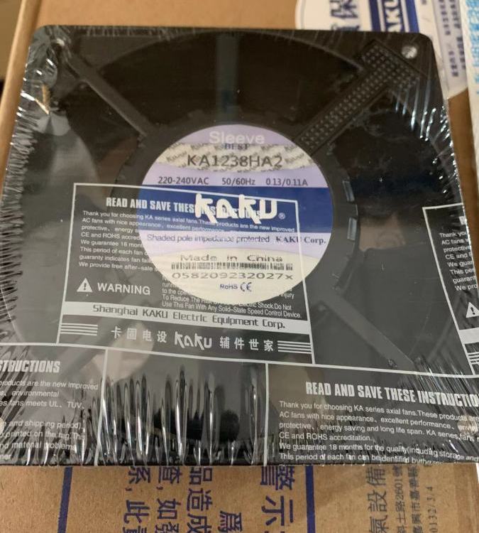 卡固KAKU KA1238HA2轴流风机散热风机行业“交流化