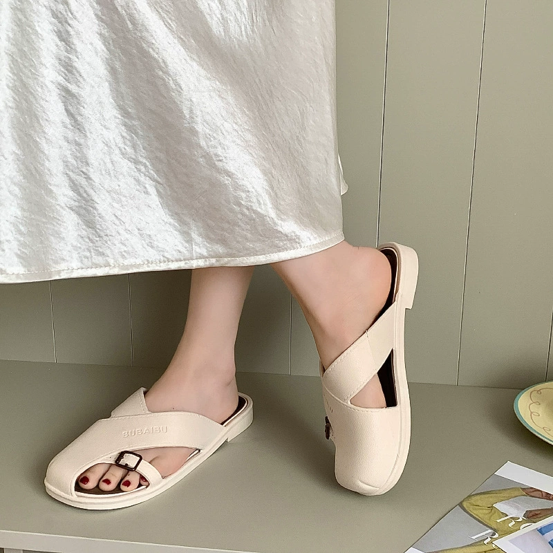 Mesh fashionable slippers, universal footwear for leisure, internet celebrity, high-end