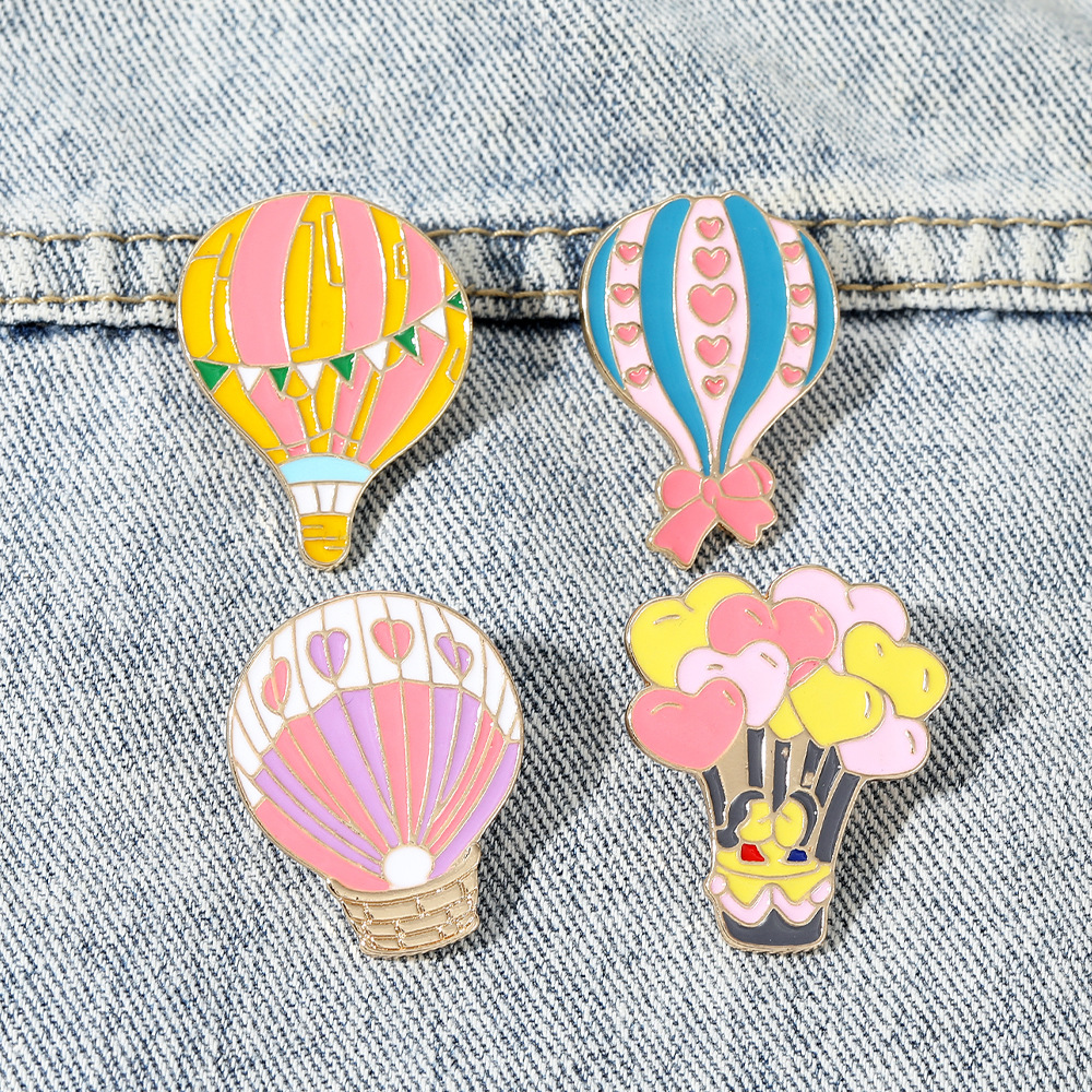 All Seasons Season IG Style Pin Balloon Alloy Enamel Plating Unisex Brooches