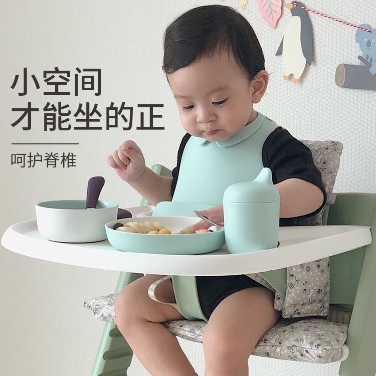 全榉木款儿童成长椅餐椅实木婴儿宝宝吃饭座椅可调档儿童学习椅|undefined