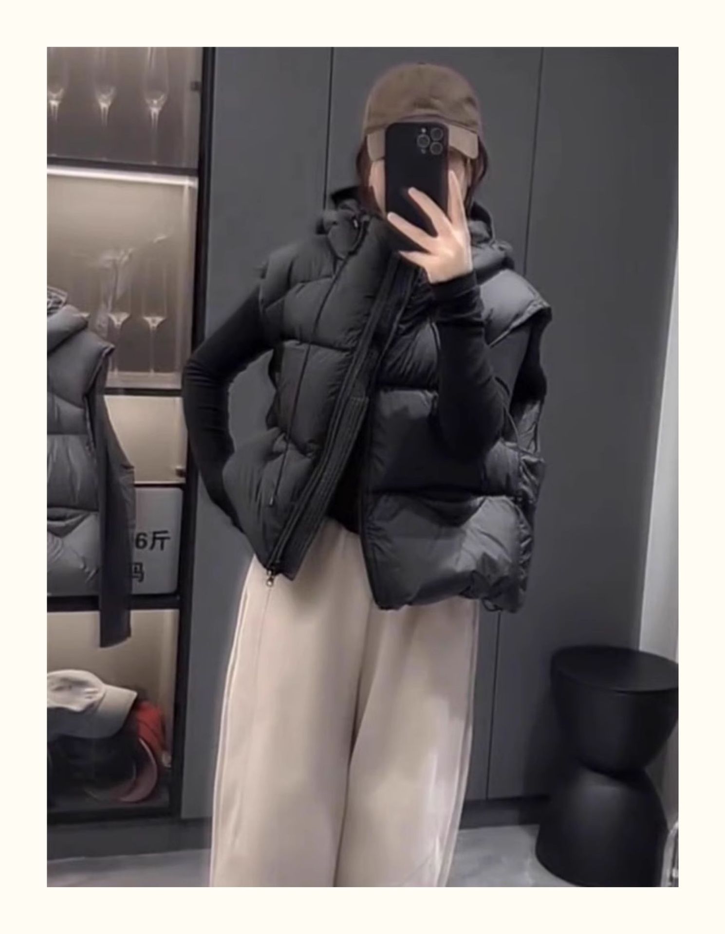 Women's Loose High-end Padded Vest-style Jacket 35 O1CN01dLAD1h1PzkMXYBvT0 !!2219787171912 0 cib