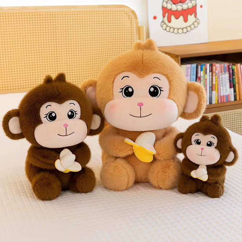 Фабрика оптовая плюшевая игрушка маленькая мартышка кукла кукла банановая обезьяна детская игрушка тряпичная кукла через границу