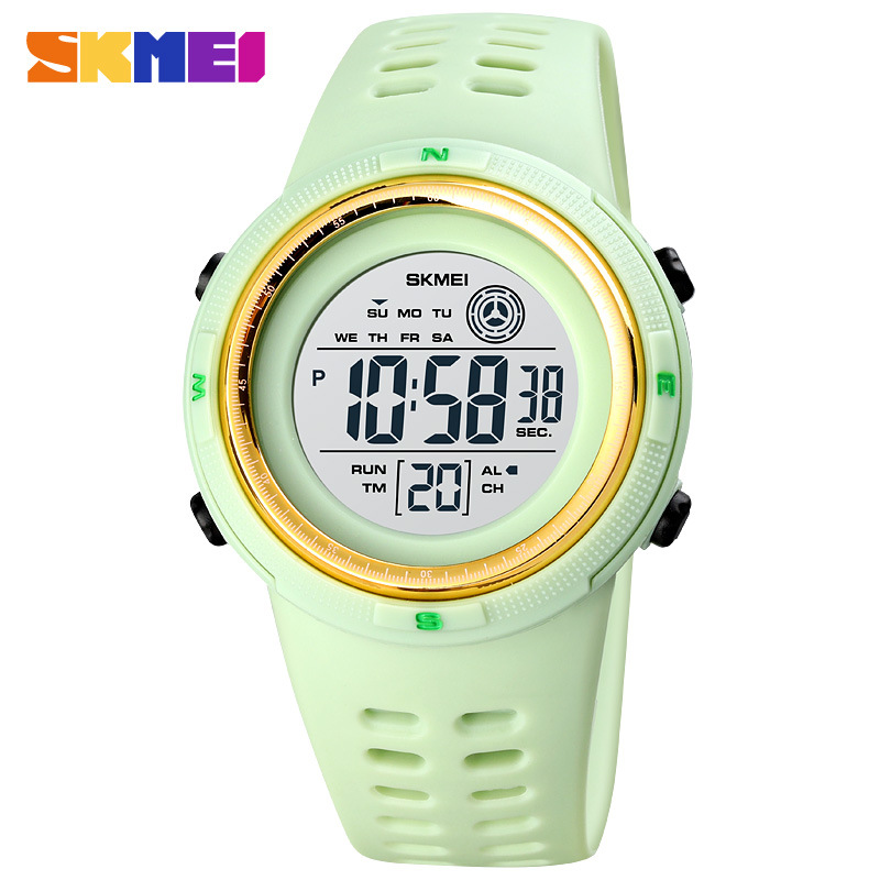 Skmei 1773 nuevo estudiante deportes al aire libre reloj electrónico color caramelo moda cinta luminosa pantalla única