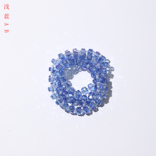 8mm crystal high temperature electroplating faceted wheel beads diy glass beads flat bead bracelet hand string beads loose bead jewelry