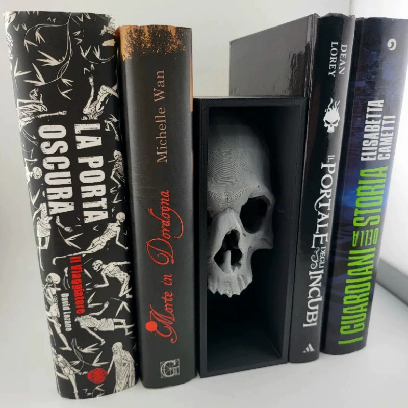 Новые товарные держатели для книг в виде черепа, декор книжного шкафа, 3D-печатные фигурки для домашнего рабочего стола