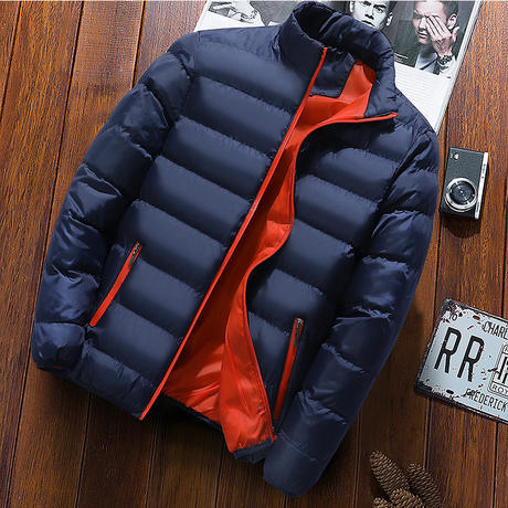 Foreign Trade 2024 Autumn and Winter Thickeneded Sports Cotton Outwear Men's Stand-Up Collar Cardigan Cotton Outwear Outdoor Cotton Jacket Casual Jacket Warm Cotton