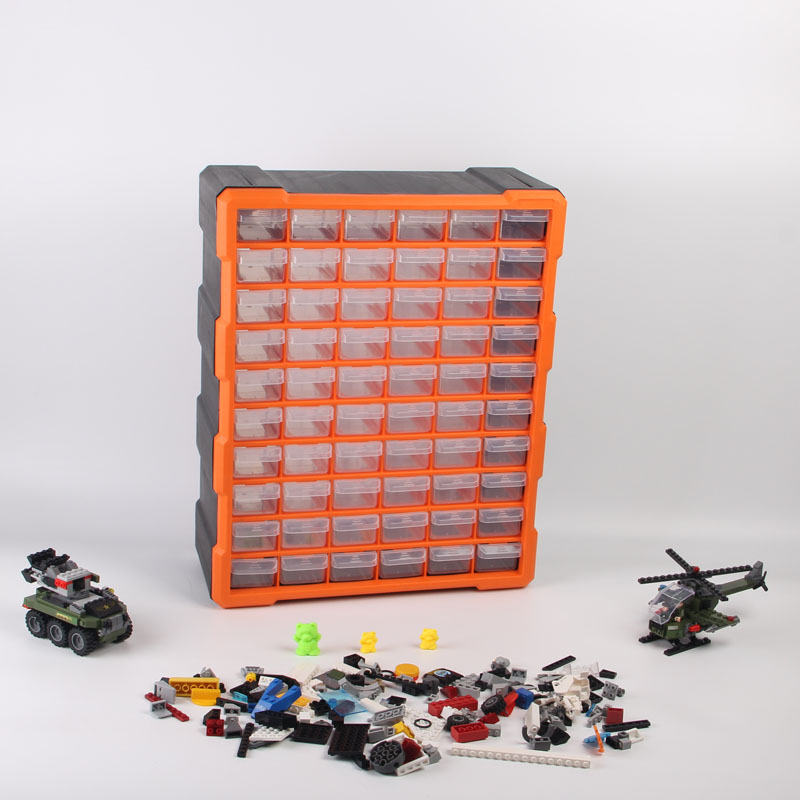 Household Desktop Drawer-Type Simple Storage Box Plastic Parts Cabinet Classification Organizer Box Can Be Wall-Mounted Multi-Layer Storage Rack