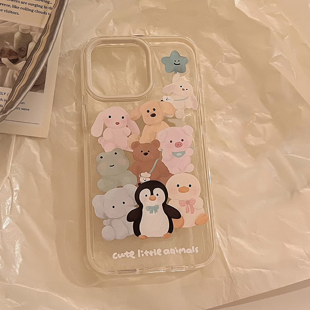 Funda Magnética para iPhone 16 con Diseño de Pingüino, Compatible con iPhone 17 Pro Max, 14, 13 y 12, Anti-caídas, Suave