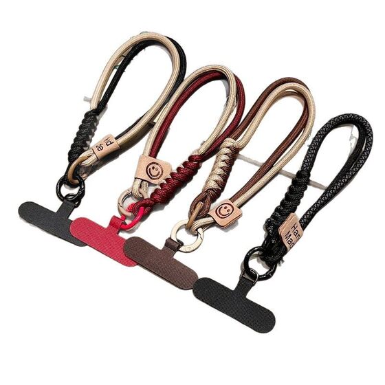 Factory wholesale British style mobile phone hanging chain woven rope mobile phone hanging rope high luxury wrist women's mobile phone chain
