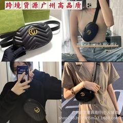 対外貿易クロスボーダー高級感クラシックダブルg家マーモントシリーズ愛胸包斜めに波の腰にまたがる女性バッグ