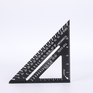 45-degree angle ruler multifunctional Triangle Tool Woodworking triangle ruler high precision measuring square aluminum alloy thickening