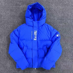 Trapstarフード付き冬の新型男性綿服ジャケットアメリカ式高街コートショートタイプ保温防風