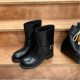 [Su Yinyin Same Style] Oil Painting Boots ~ Retro Color Coarse Heel Smoke Tube Desert West Short Boots Women's Martin Boots