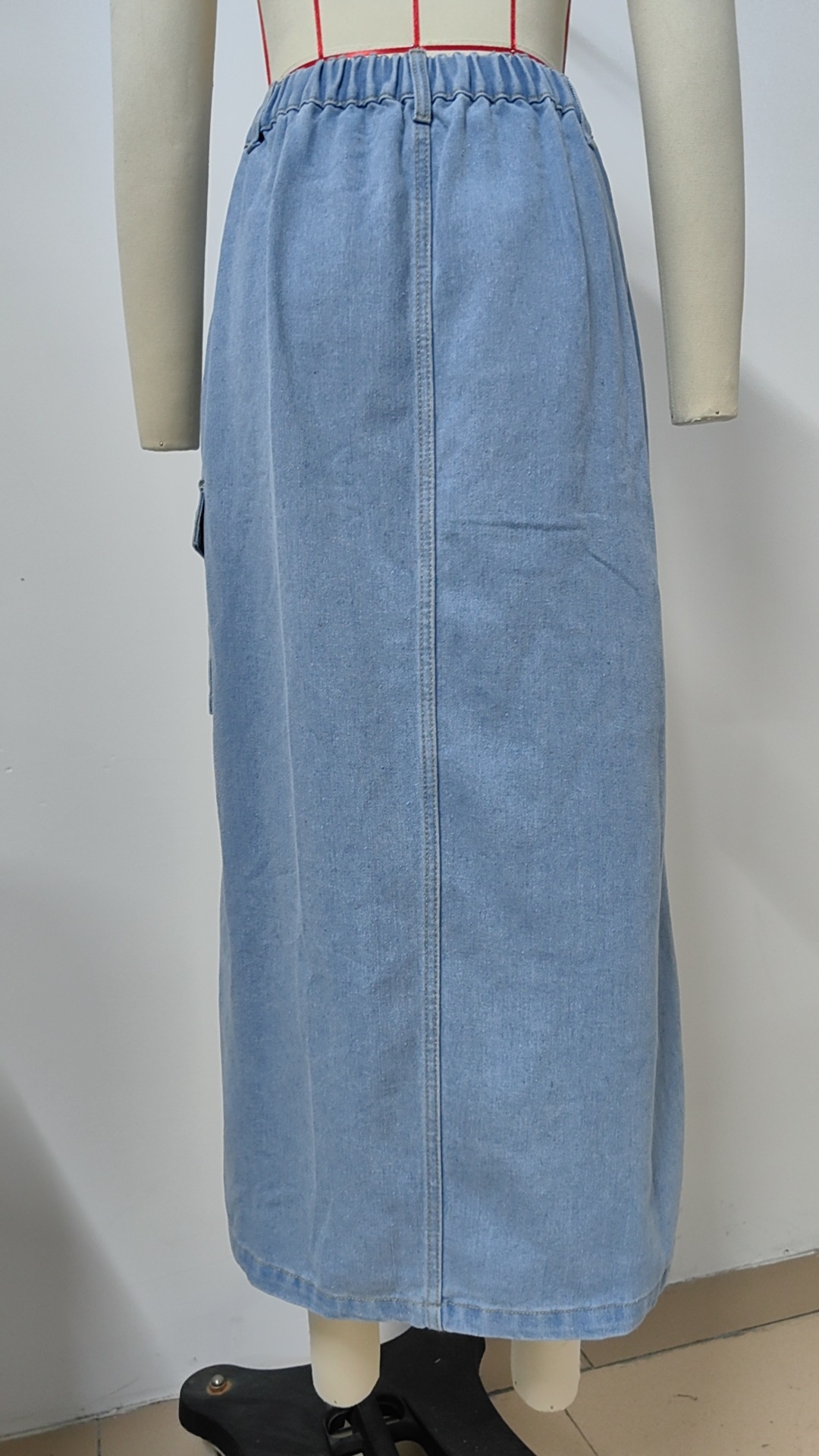 Damen Jeansrock Elastisch Für Alltag Und Freizeit Damenrock_voghion.com