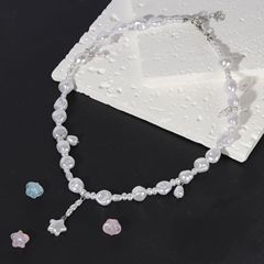 新しいパールスターペンダントネックレス、ファッショナブルなハイエンド鎖骨チェーン、女性用のエレガントなネックレス、多用途、気質、ハイエンド