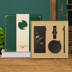 Four treasures of the study set gift box wholesale pen, ink, paper and inkstone calligraphy supplies business gifts high-end brush and inkstone