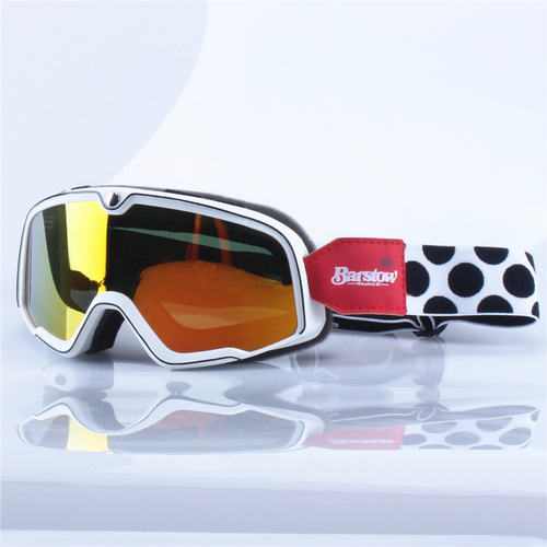 Retro Harley goggles motorcycle helmet goggles windproof transparent motorcycle half helmet full helmet universal myopia glasses