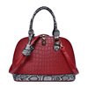 Capacious fashionable trend one-shoulder bag, suitable for import, crocodile print