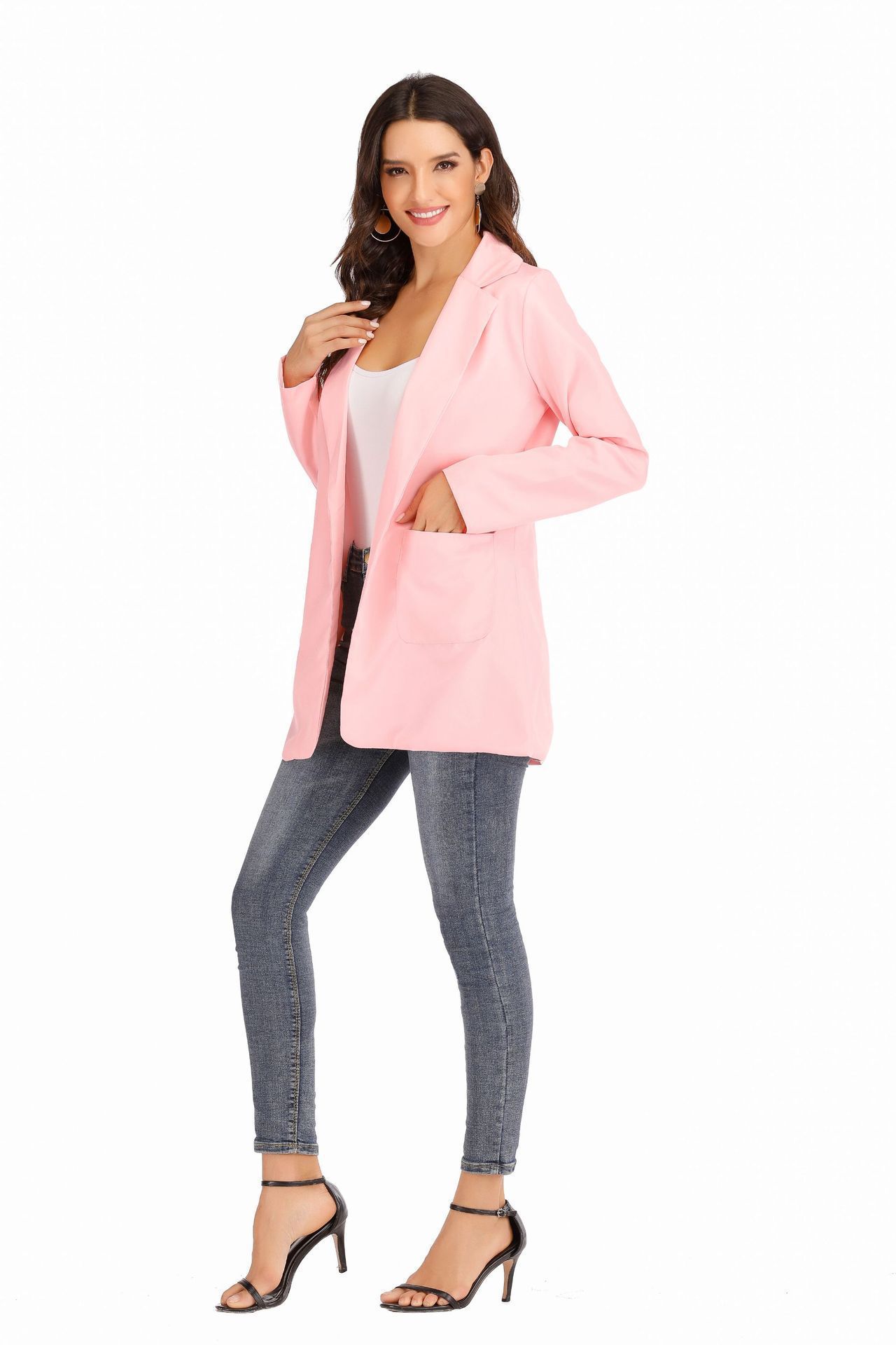 Blazer donna slim fit giacca elegante alla moda per il lavoro_voghion.com