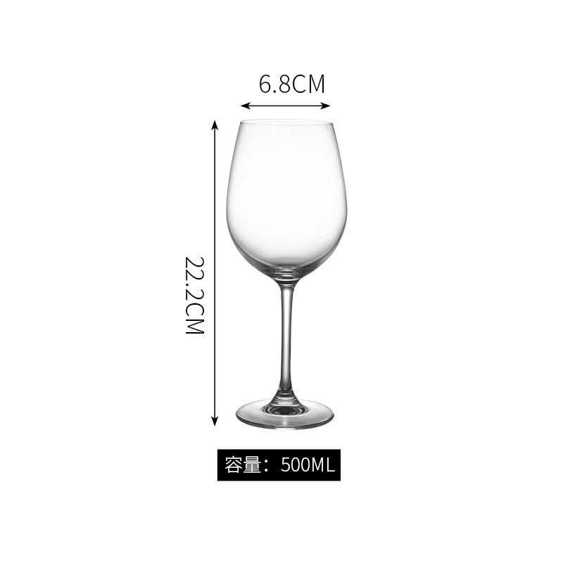 Tazas de vidrio creativas de vidrio casero sin plomo cristal tazas de vino europeas logotipo tazas de cóctel