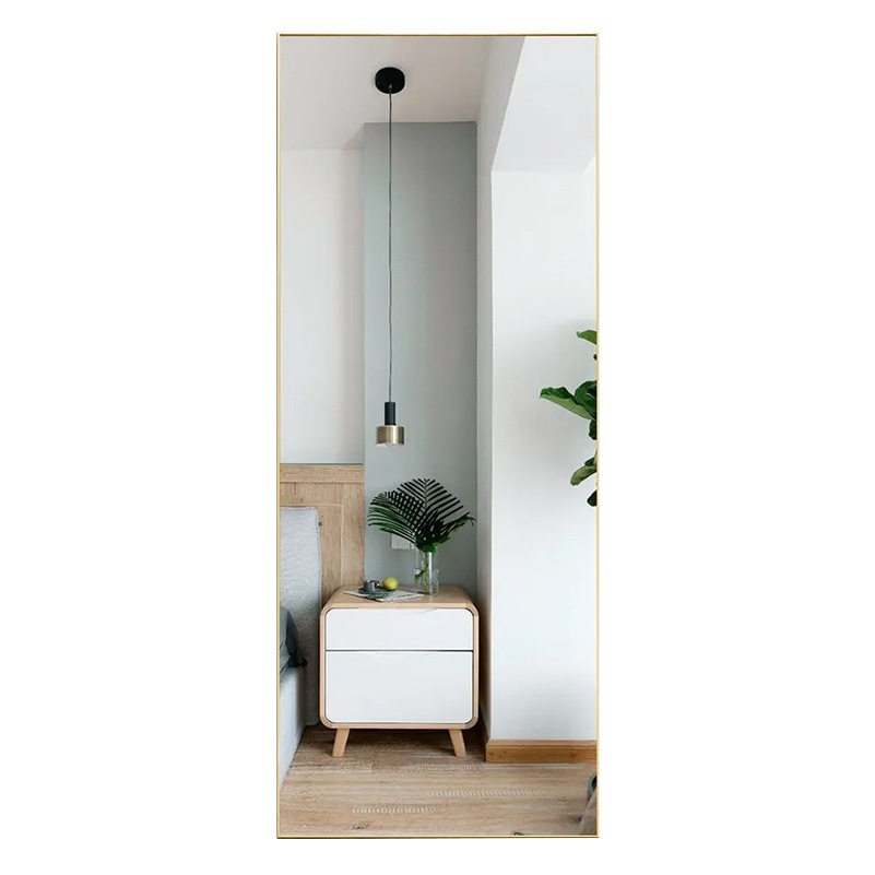 Bolen Full-Length Mirror Dressing Mirror Floor Mirror Bedroom Home Clothing Store Wall-Mounted Bracket Wall-Hanging Ins-Style Large Mirror