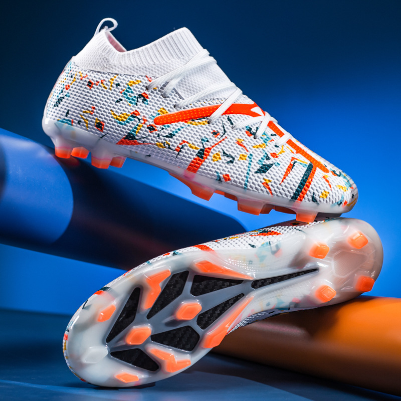 Zapatos de fútbol de alto nivel para hombres y mujeres, zapatos de entrenamiento de césped antideslizante para adultos, zapatos de entrenamiento de césped transfronterizos