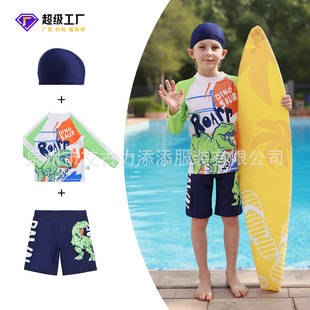 25 новый человек длинный брюки шорты трещина купальный костюм мультики динозавр яркий три образца Солнцезащитный крем прочный купальный костюм