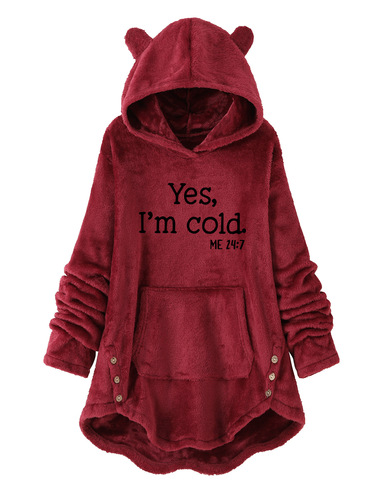 Women's Fashion Hoodie Soft Double Sided Flannel Cozy