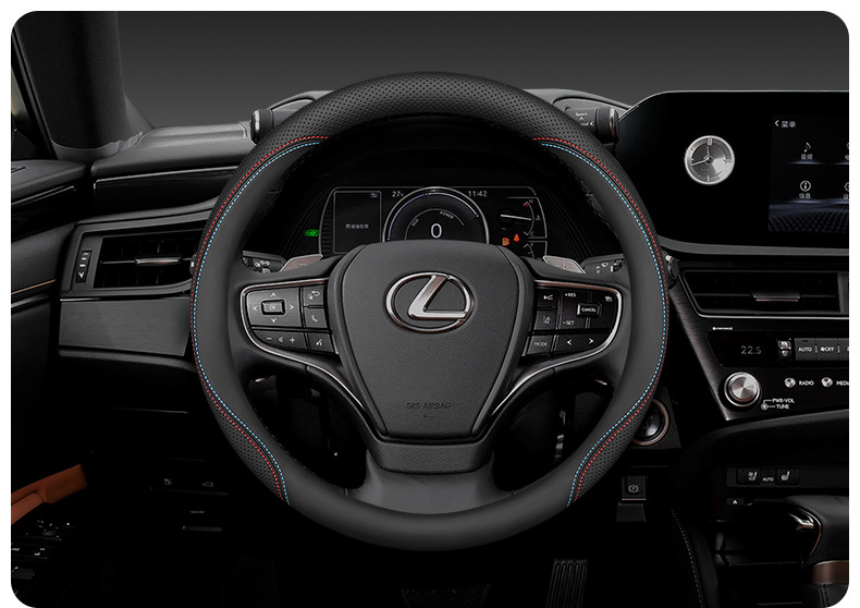 For Lexus steering wheel cover es200 es300h nx260 ct200 rx300 leather car handle cover